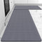 Mattitude Kitchen Mat Set - 2PCS Cushioned Anti-Fatigue Rug, Waterproof Standing Desk Mat for Kitchen, Sink, Office,