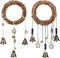 2 Pieces Witch Bells for Door Knob Hanger, Wiccan Wind Chimes for Positive Energy and Home Decor