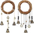 2 Pieces Witch Bells for Door Knob Hanger, Wiccan Wind Chimes for Positive Energy and Home Decor