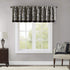 Madison Park Aubrey Jacquard Rod Pocket Valance, Classic Silk Paisley, 50X18", Black