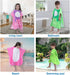 LOLANTA Baby Boys Dinosaur Hooded Bath Towels, 100% Cotton Beach Towel Poncho for Toddlers (Green#B, 1-3T)