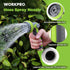 WORKPRO Garden Hose Nozzle, Water Sprayer Nozzle with 10 Adjustable Water Patterns, Thumb Control On Off Valve, High-Pressure Water Sprayer for Outdoor Watering Plants, Car washing, Showering Pets by WORKPRO