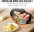 Garlic Press Rocker | Stainless Steel Garlic Mincer Crusher | Professional Kitchen Gadgets with Ergonomic Handle