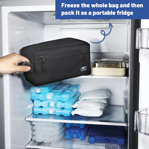 Frozen MIER Freezable Snack Bags Small Mini Cooler Lunch Bag Freezer Insulated Pouch for Kids Adults Work School Travel