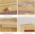 Countertop, BAMBANG Corner Bread Box for Kitchen Double Layer Bamboo Bread Storage Container with Wavy Windows