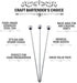 Cocktail Picks Martini Stirrers Toothpicks – 24 Pack Reusable Stainless Steel Metal Drink Skewers for Appetizers