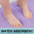 smiry Memory Foam Bath Mat 30" x 20", Extra Soft Absorbent Non Slip Bathroom Rug for Shower Floors, Purple