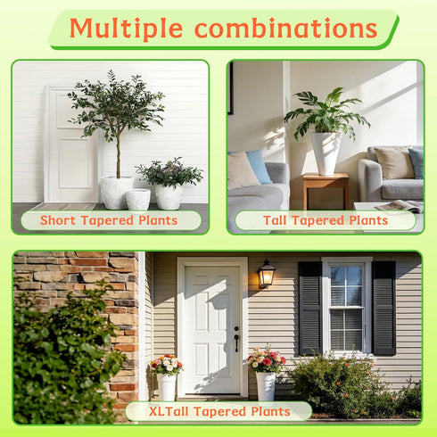 EXCELFU Outdoor,12-21 6" 10" Top-1pack Adjustable Plant Risers for Inside Pots,Planter Inserts for Large Pots and Tall