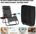 2Pcs 420D Black(96x84 cm2Pcs) Kovshuiwe Outdoor Zero Gravity Folding Chair Cover Waterproof, Folding Chair Storage