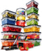Chef's Path 32 Piece Airtight Food Storage Containers, 16 Stackable Kitchen and Pantry Canisters with Easy Snap Lids