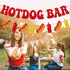 YWLACC Hotdog Bar Banner Hotdog Birthday Party Supplies for Children Kids Sausage Bday Party Decorations