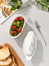 Butter Dish with Lid for Countertop, Porcelain White, 3pcs Large Butter Keeper Container for Daily Storage