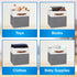 Pomatree 13x13 Storage Cubes - 6 Pack Linen Fabric 13 Inch Cube Storage Bins for Bedroom, Living Room, Organizer