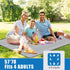 G GOOD GAIN Waterproof Picnic Blanket Portable with Carry Strap for Beach Mat or Family Outdoor Camping Party (Berry