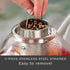 Creano Glass Teapot 54oz (1600ml) with Integrated Stainless Steel Infuser and Glass Lid for Loose Teas