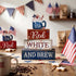 4 4th 250th CroBlissful Pcs of July Decorations Patriotic Memorial Day Tabletop Decoration Red White Blue Table