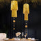 Cheerland Gold Tinsel Chandelier Mothers Day Party Decor 2 Tier Haning Fringed