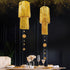 Cheerland Gold Tinsel Chandelier Mothers Day Party Decor 2 Tier Haning Fringed