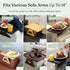 13.75 9.5inch, Shamrock Home Bamboo Trayble Couch Arm Table, Clip On Tray Sofa Table for Couches. Sofa Arm Tray