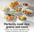 6 (3 (37510) Proctor Silex Rice Cooker & Food Steamer, Cups Cooked Cups Uncooked), Includes Steam and Rinsing Basket