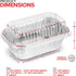 Stock Your Home Disposable Aluminum Mini Loaf Pans with Lids, 1 lb (50 Pack) for Cake, Bread Packaging