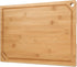 Hiware Bamboo Cutting Board for Kitchen, Heavy Duty Wood Cutting Board with Juice Groove, 100% Organic Bamboo, 15" x 10"