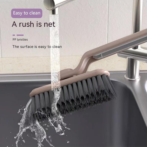 Multi-Function Rotating Crevice Cleaning Brush, 2 Pieces for Bathroom and Kitchen, Complimentary Slit Brush and Hooks
