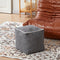Louis Donn 45x45 Unstuffed Square Pouf Ottoman Cover Footstool for Storage Washable