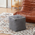 Louis Donn 45x45 Unstuffed Square Pouf Ottoman Cover Footstool for Storage Washable