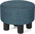 Joveco Small Foot Rest Stool Ottoman, Line Round Short Low Foostool for