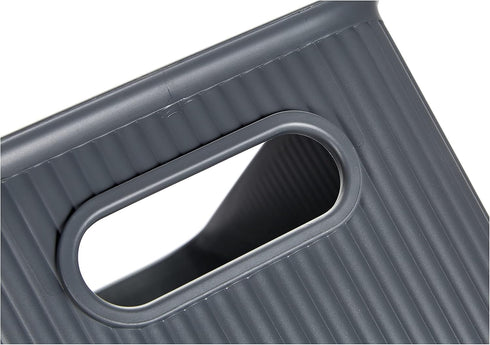 Baobab Multi-purpose Storage Basket, Medium with 5 Litres Capacity, Grey Anthracite, 18.1 x 27.2 x 13