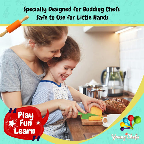 Sets 19 Set 8-12 Set Sets Young Chefs Kids Cooking Real - Pieces Real Baking - Easter Gifts for Kids Years Cooking