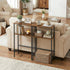 15.7" 2 BF40XG01 HOOBRO Narrow Console Table for Small Space, Entryway Table with Storage, Sofa Table with Shelves