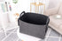Storage Basket Felt Storage Bin, Collapsible Box Organizer with Carry Handles for Office, Bedroom, Closet, Babies,