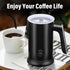 YSSOA Electric Milk Frother Handheld with Stainless Steel Stand, Battery Operated Whisk for Coffee, Frappe, Latte,