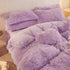 Faux Fur lavender Fluffy Pillow case, Soft lavender Decorative Fuzzy Pillow case, Cute Fluffy Pillow Covers for Home Bedroom Living Room, Zipper Closure, Set of 2 (lavender, Standard 20"x 26")