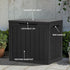 30 YITAHOME Gallon Outdoor Storage Box, Small Water Resistant Resin Deck Box, Indoor Outdoor Lockable Rattan Storage