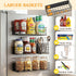 4-Pack Ofiray-home Magnetic Fridge Shelf, Metal Strong Magnet Rack, Space Saving Spice Organizer, Utensil Holder, Fruit