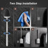 Sellemer Toilet Brush and Holder Set - Flexible Toilet Bowl Brush Head with Silicone Bristles, Compact Size (1 Pack,