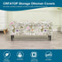 Bands,S,13 CRFATOP Printed Rectangle Ottoman Stool Cover Stretch Folding Storage Footstool Bench Slipcovers Upholstered