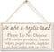 we use a Septic Tank Please Do Not Dispose of… - Polite and Informative Septic Tank Sign Functional Interior House Sign 12"x6" (Navy-148)