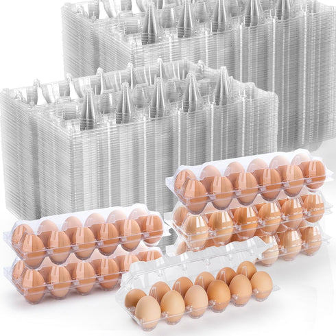 AYAYGD 80 Pack Egg Cartons Cheap Bulk 12 Count, Clear Plastic Egg Cartons