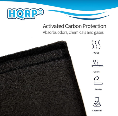 HQRP 2-Pack Carbon Filter Compatible with Honeywell Models HPA300, 50100, 50150, 50250-S, 17000-S