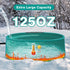 125OZ Frozen Heated Water Bowl for Chicken, Large Capacity Poultry Water Heater for Hens Turkey Goose Duck Pigeon