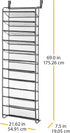 36 12 Closet 69"L 21.7"W 7.5"H, Whitmor Pair Over the Door Shoe Organizer, Tier Hanging Shoe Organizer, Heavy Duty