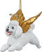 ANGEL ORNAMENT WHITE POODLE