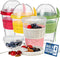 Crystalia 4 Pack 20 oz On The Go Yogurt Parfait Cups with