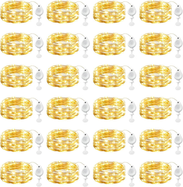 Brightown 24 Pack LED Fairy Lights Battery Operated String Lights, 7ft 20LED