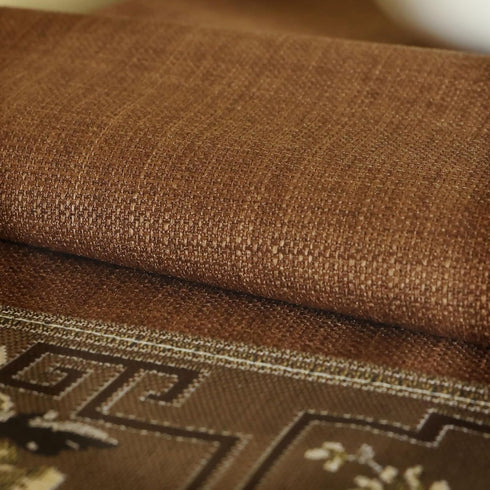 LAVSHOME Room(Brown,43.3" Lx15.7 Embroidered Nightstand Cover Cloth.Anti-Slip End Table Cover Cloth for Bedroom,Square