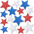 JULMELON 22pcs 4th of July Patriotic Decorations, Red White and Blue Star Magnets for Independence Day Party